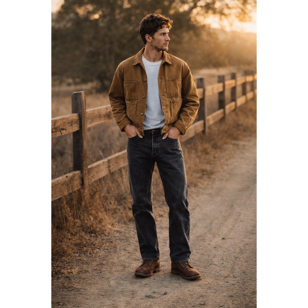 Levi’s 501 Black Button Fly Jeans Classic Straight Leg 38x32 Denim Raw Hem